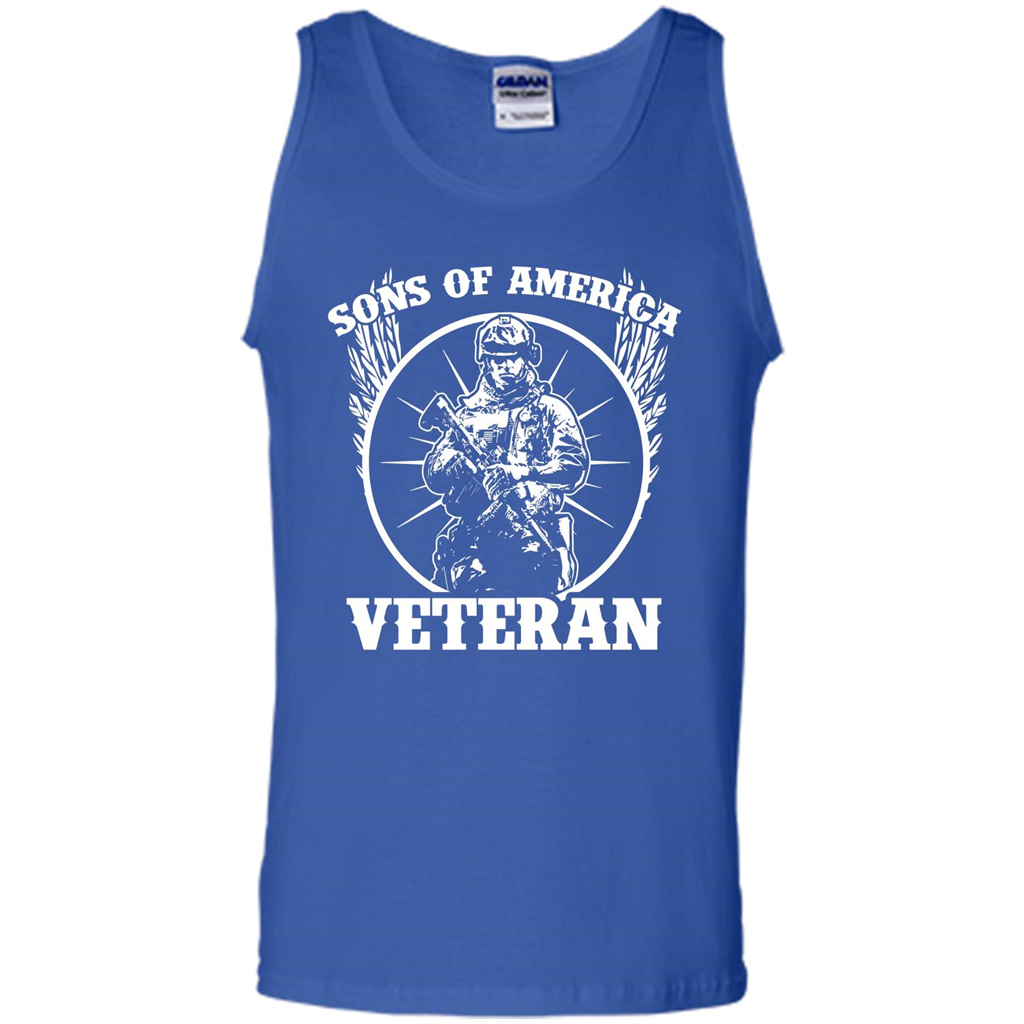 Military T-shirt Sons Of America Veteran Royal