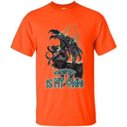 World of Warcraft T-shirt My Destiny Is My Own T-shirt Orange