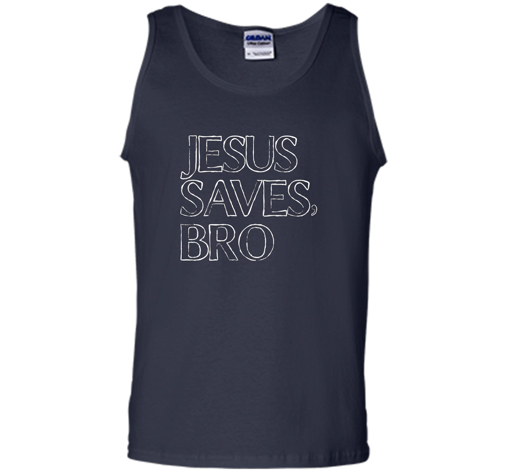 Jesus Saves, Bro T-Shirt Funny Religious Christian Tee cool shirt Navy