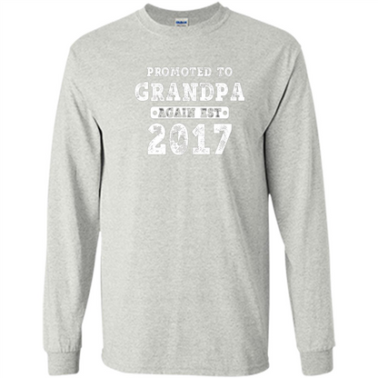 Men's Promoted to Grandpa Again Est. 2017 T-shirt