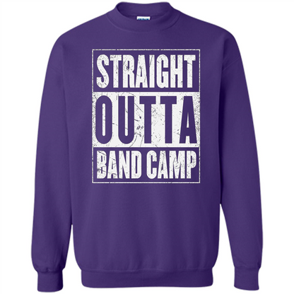 Straight Outta Band Camp T-shirt Camping T-shirt Purple