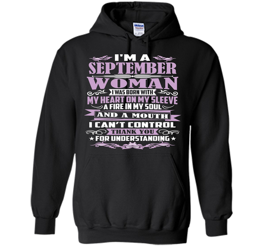 I'm A September Woman T-shirt Black