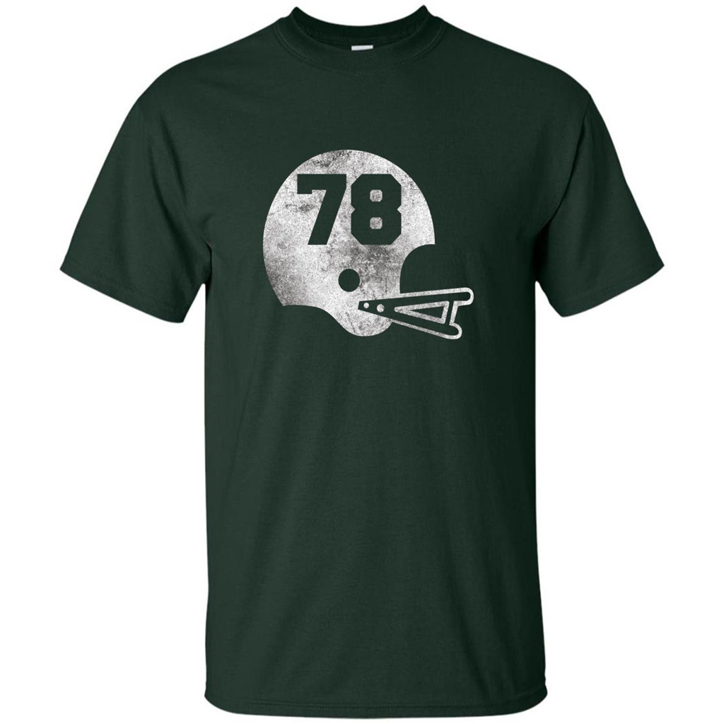 Football Number 78 T-shirt Player Number Forest Green