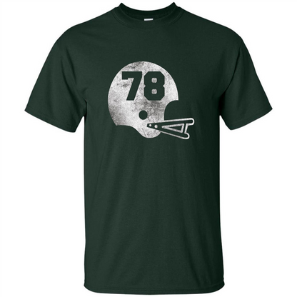 Football Number 78 T-shirt Player Number Forest Green