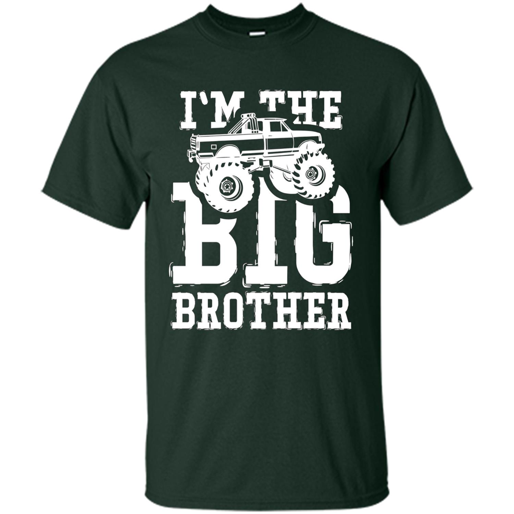 I'm The Big Brother Monster Truck T-shirt Forest Green