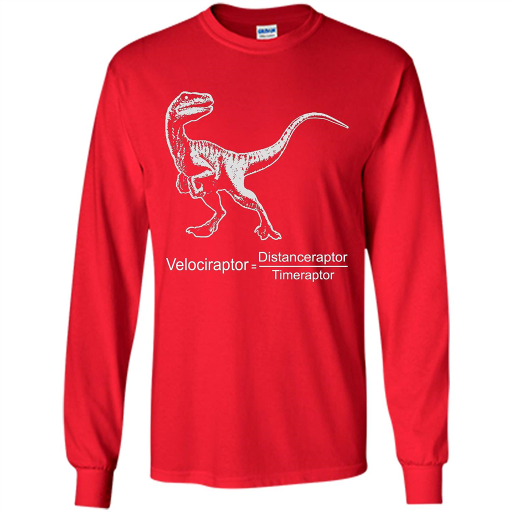 Velociraptor Distanceraptor Timeraptor T-shirt Red