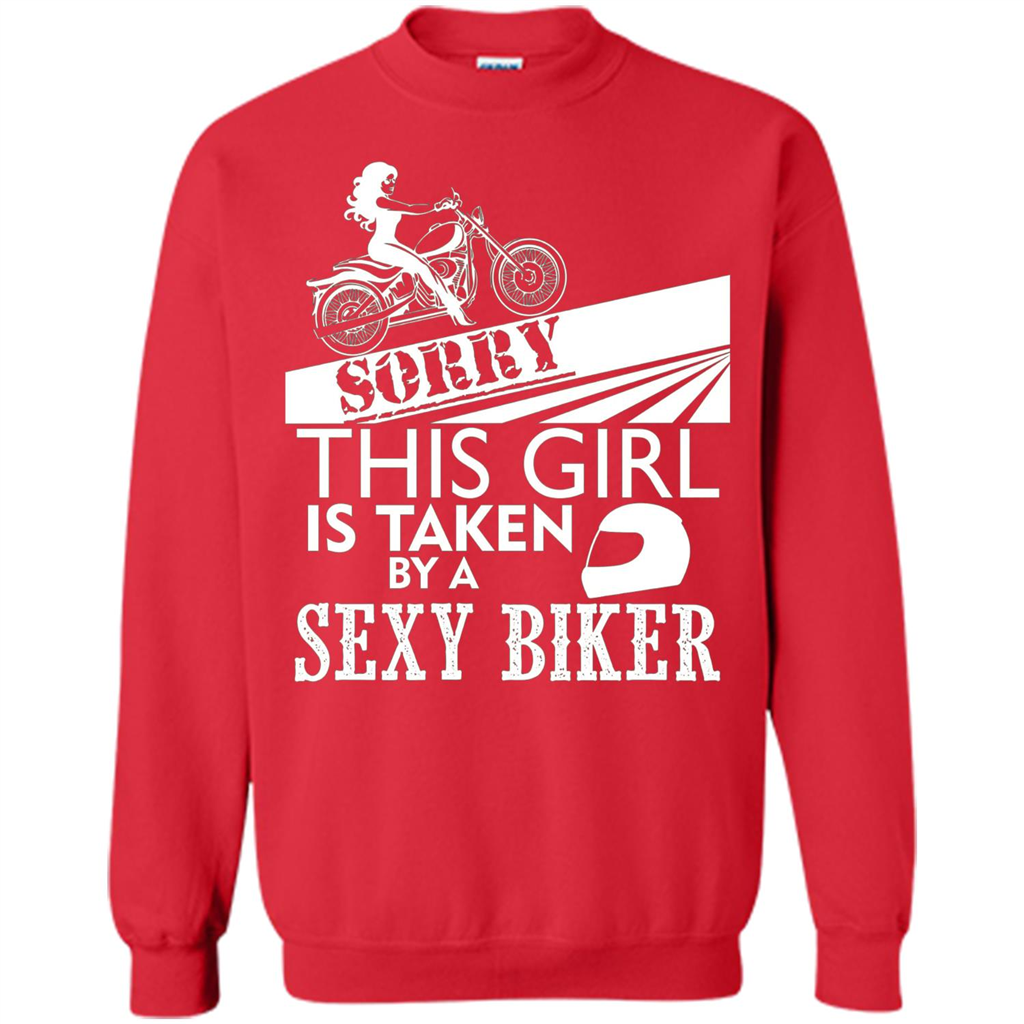 Funny Biker T-shirt This Girl Is Taken By A Biker T-shirt Red