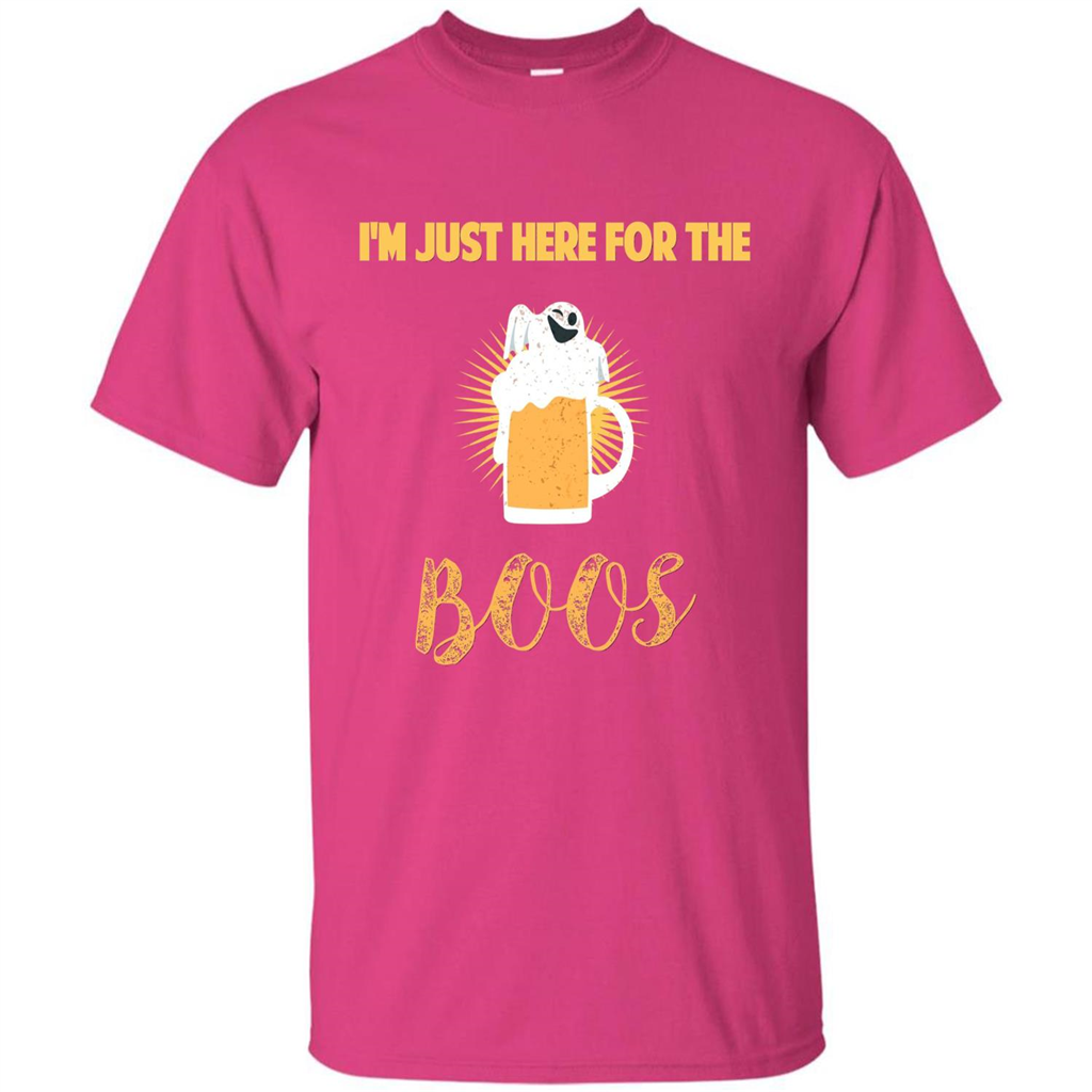 Im Just Here for Boos Funny Halloween T-shirt Heliconia