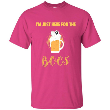Im Just Here for Boos Funny Halloween T-shirt Heliconia