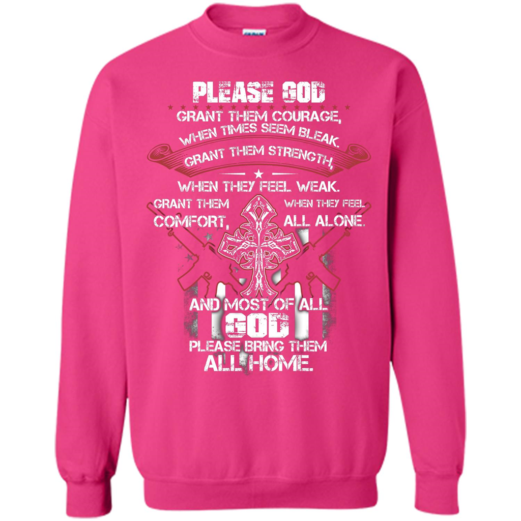 God Bless Our Soldier T-shirt Heliconia