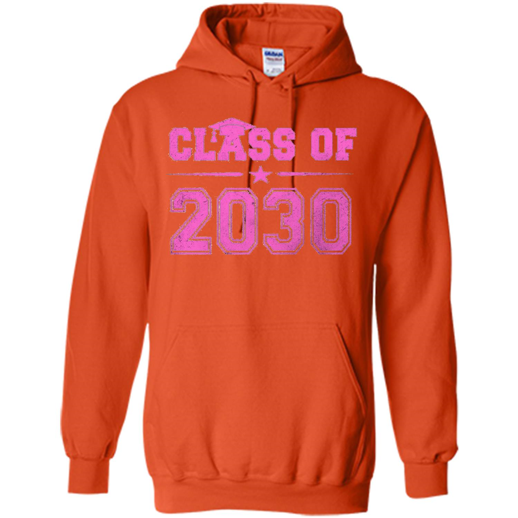 Class of 2030 Pink Girls T-shirt Orange