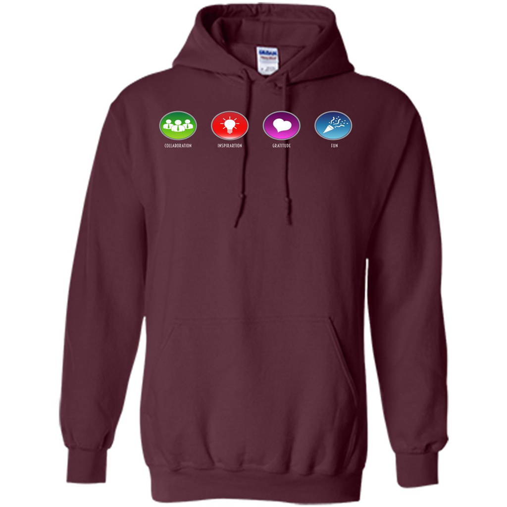 Values Icons T-shirt Maroon