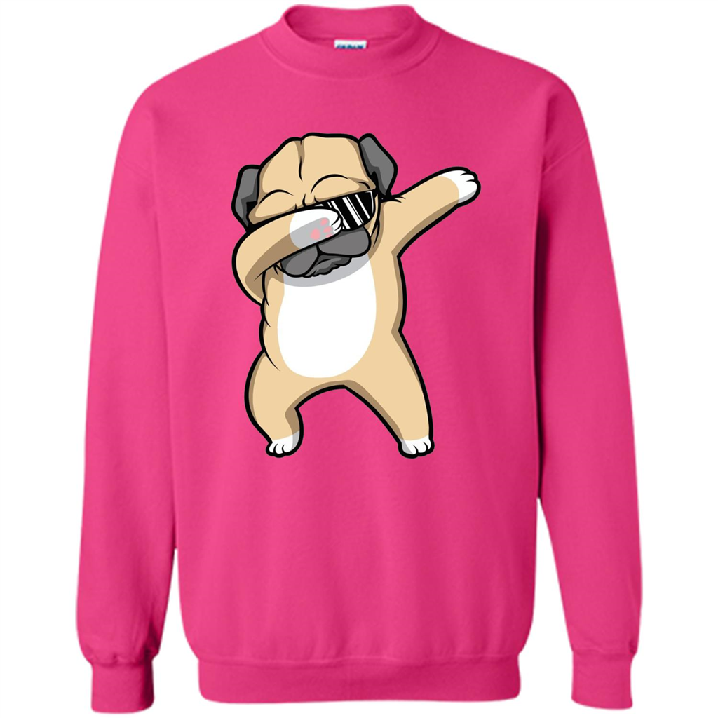 Dabbing Pug T-shirt Funny Cute Dog Dab Dance T-Shirt Heliconia