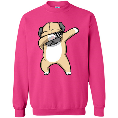 Dabbing Pug T-shirt Funny Cute Dog Dab Dance T-Shirt Heliconia