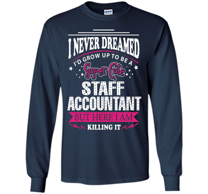 Staff Accountant T-Shirt cool shirt Navy