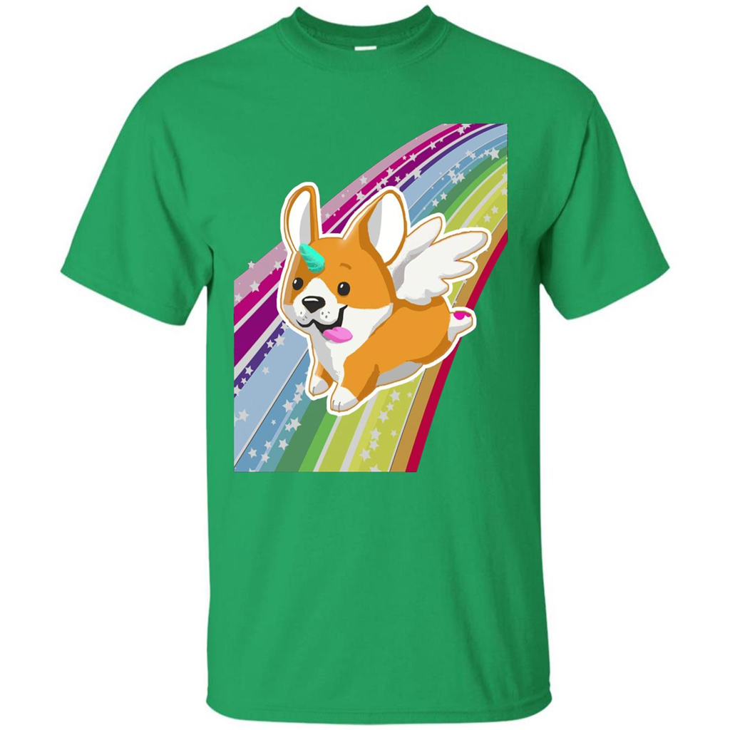 Rainbow Unicorg Corgi Lover T-shirt Irish Green