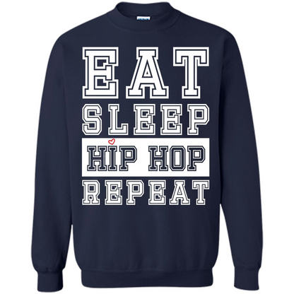 Eat Sleep Hip Hop Repeat T-shirt Navy