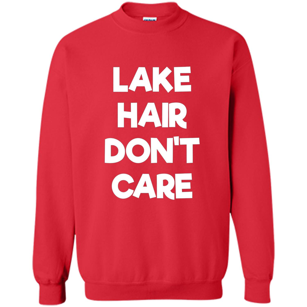 Lake Hair Don't Care T-shirt Red