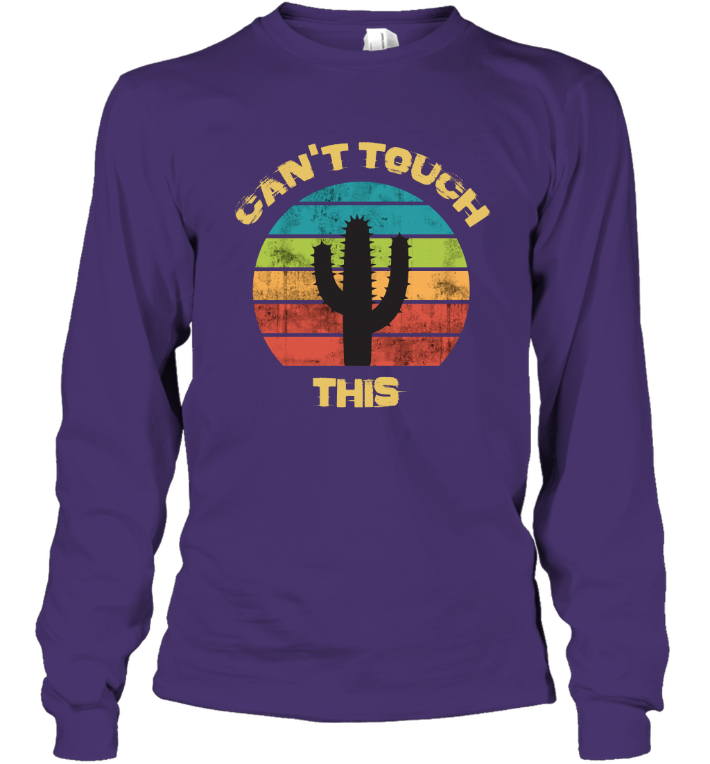 Cant Touch This Catus Shirt Long Sleeve T-Shirt Long Sleeve T-Shirt Purple