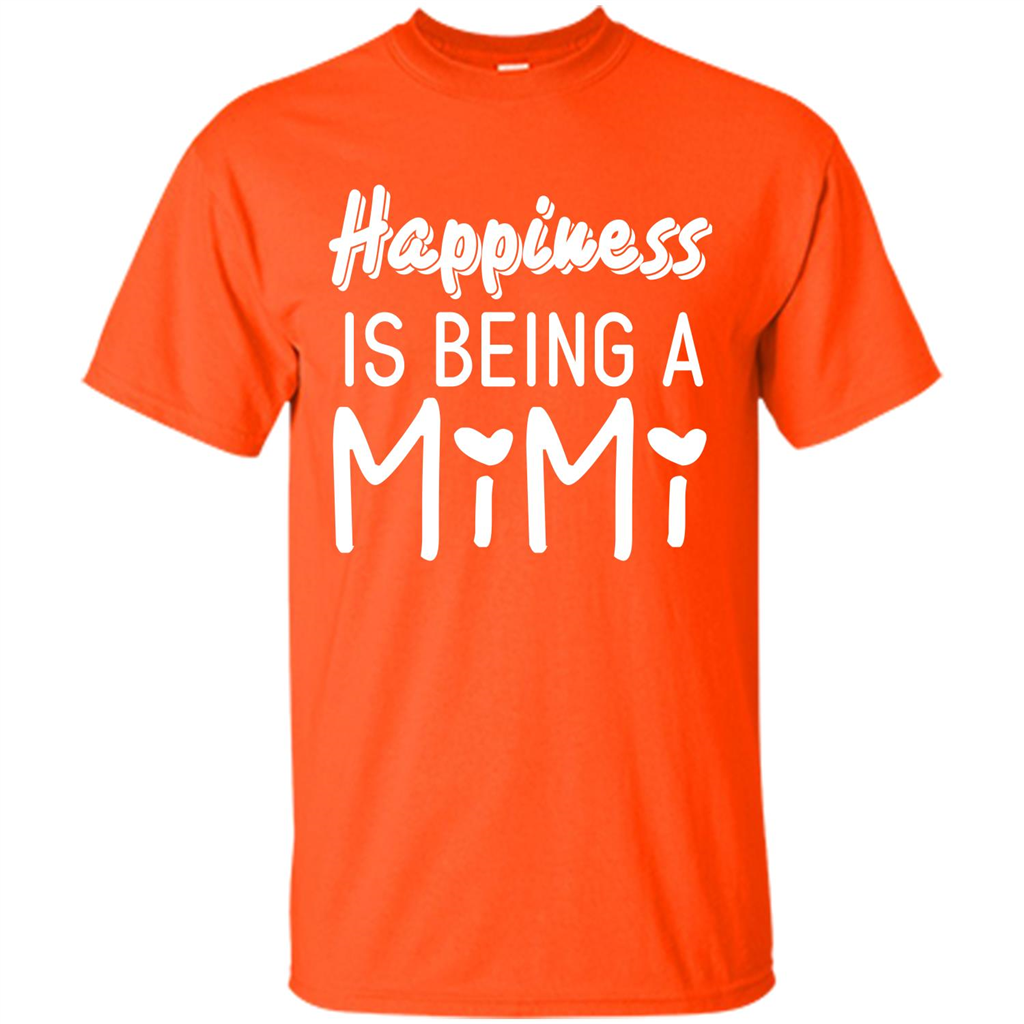 Mimi T-shirt Happiness Is Being A Mimi Orange