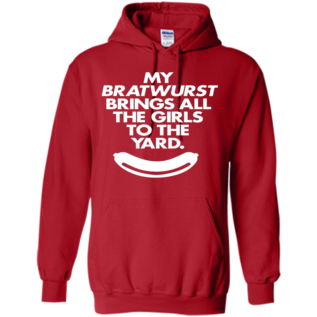 Oktoberfest T-shirt Funny My Bratwurst Sausage Shirt Red