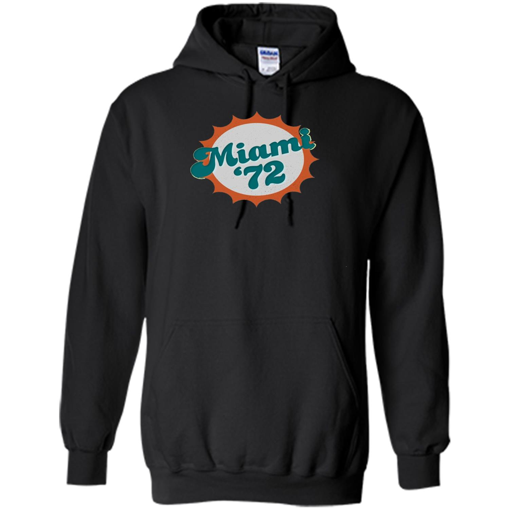 Miami 1972 Shirt Undefeated Sports Vintage T-shirt Black