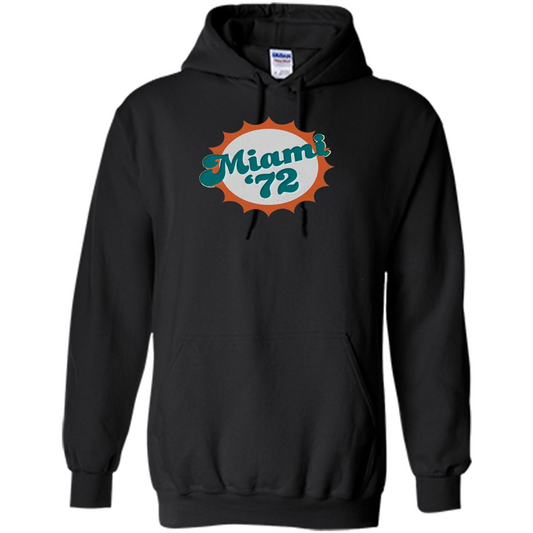 Miami 1972 Shirt Undefeated Sports Vintage T-shirt Black