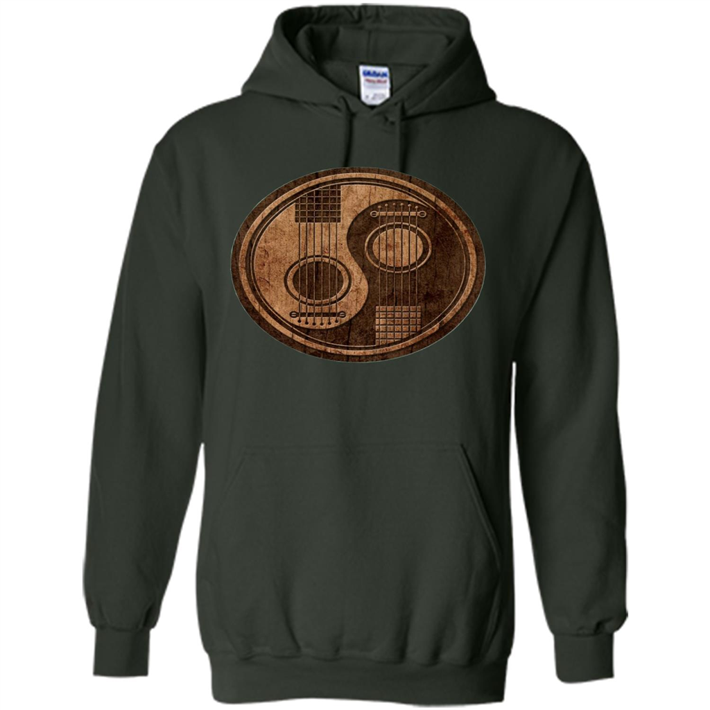Best gift for Guitar T-shirt Guitar Ying-Yang Gift Forest Green