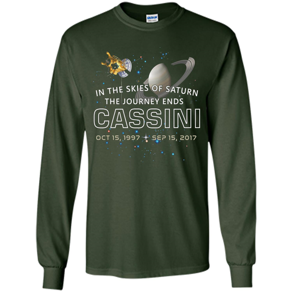 Cassini Spacecraft: End Of Mission At Saturn T-shirt Forest Green