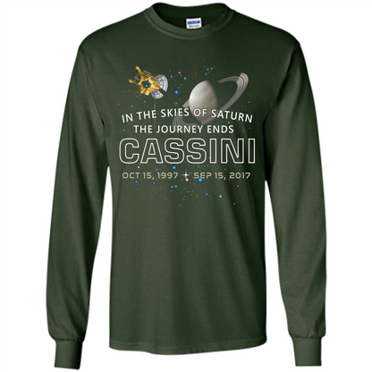 Cassini Spacecraft: End Of Mission At Saturn T-shirt Forest Green