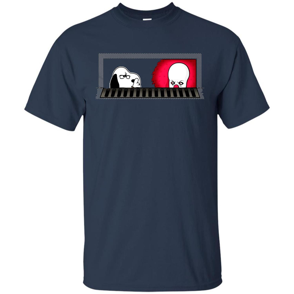 Movie T-shirt Snoopy Vs It T-shirt Navy