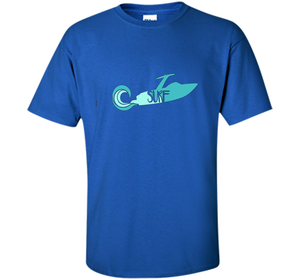 Wakesurf Boat With Retro Wave T-shirt