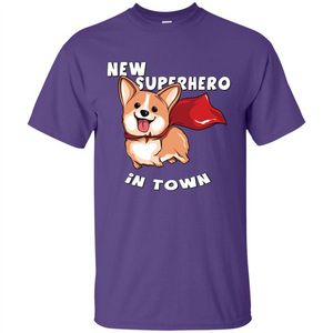 Corgi Doggy T-Shirt New Superhero In Town T-shirt