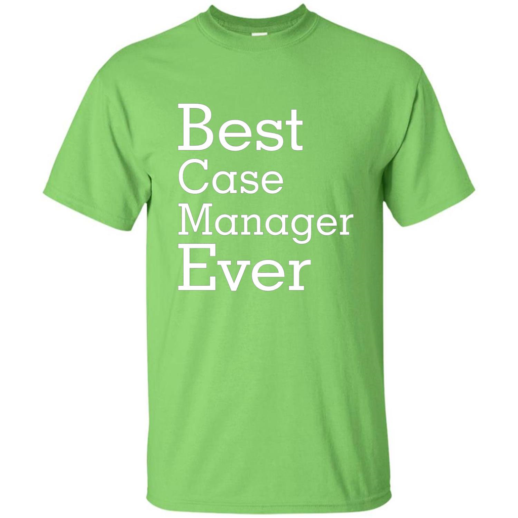Best Case Manager Ever-Christmas Gift T-shirt Lime