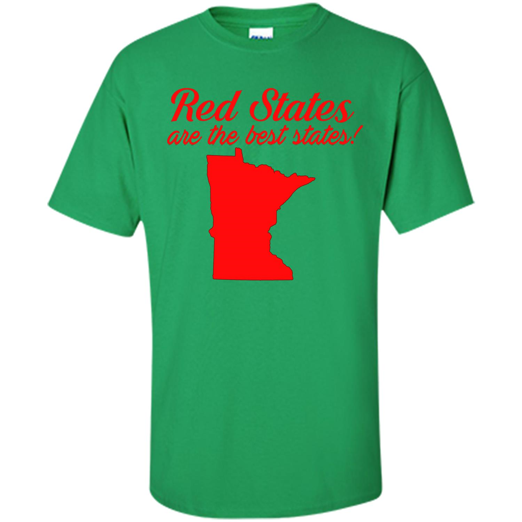 Minnesota T-Shirt Red States Are The Best States Irish Green