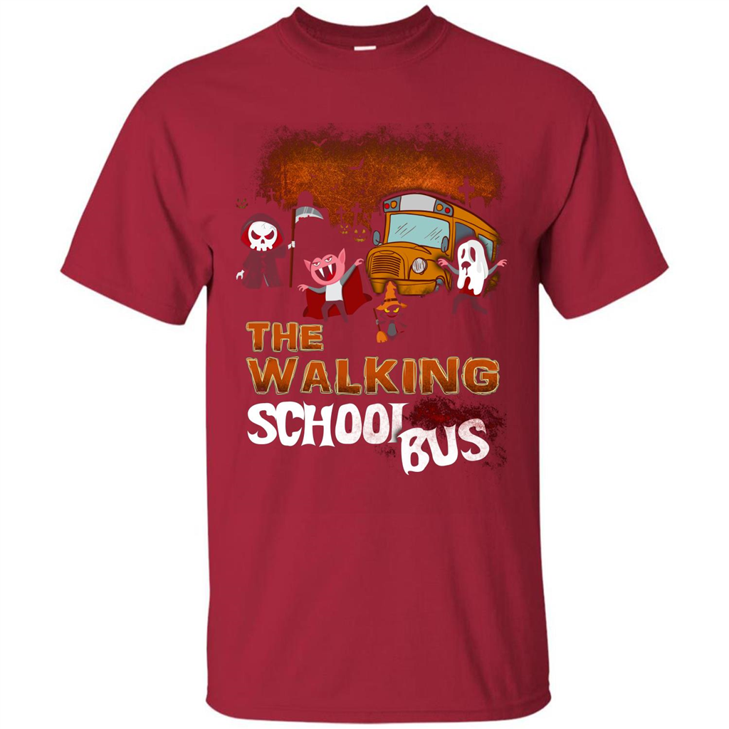 Halloween T-shirt The Walking School Bus T-shirt Cardinal