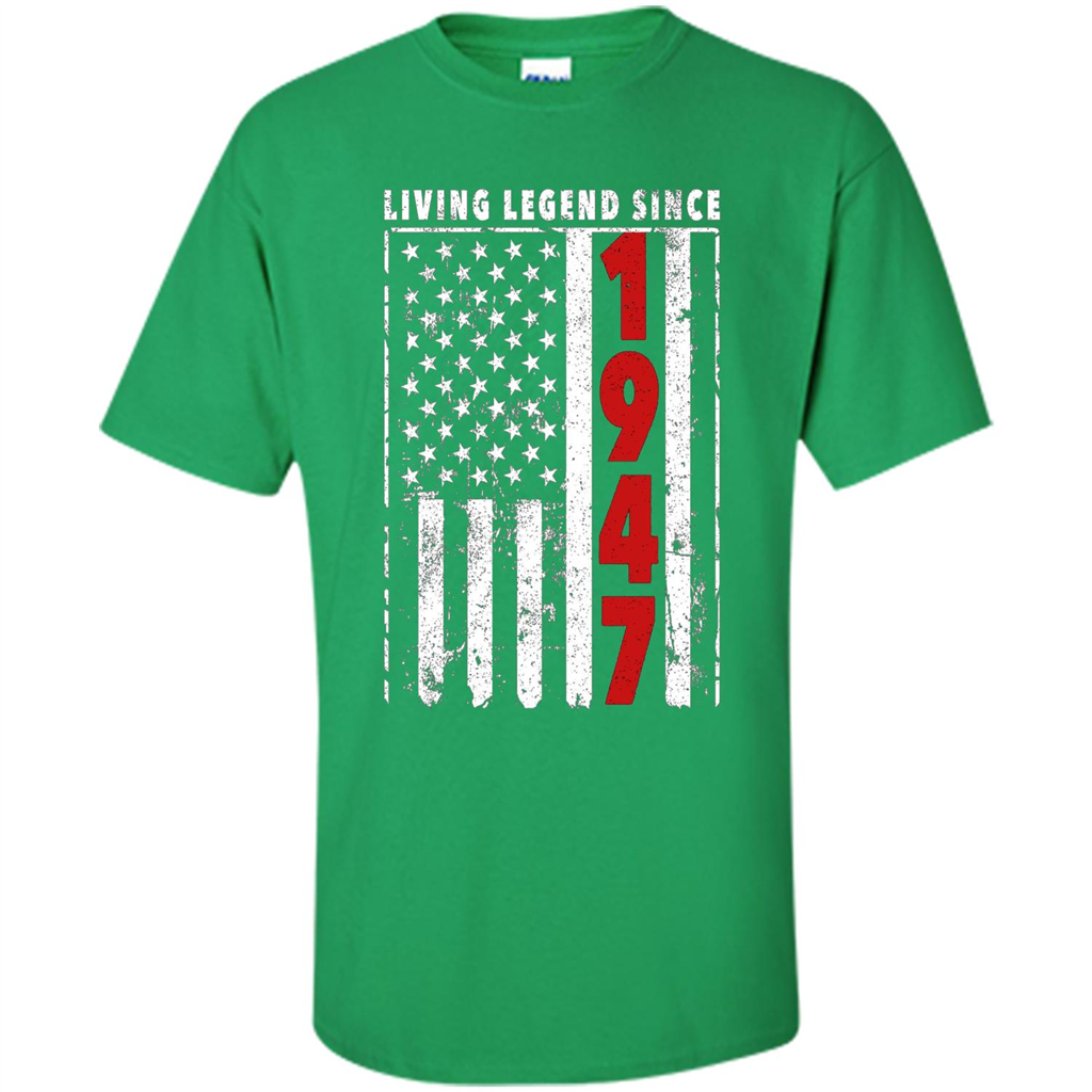 Birthday Gift Ideas 1947. Living Legend Since 1947 Irish Green