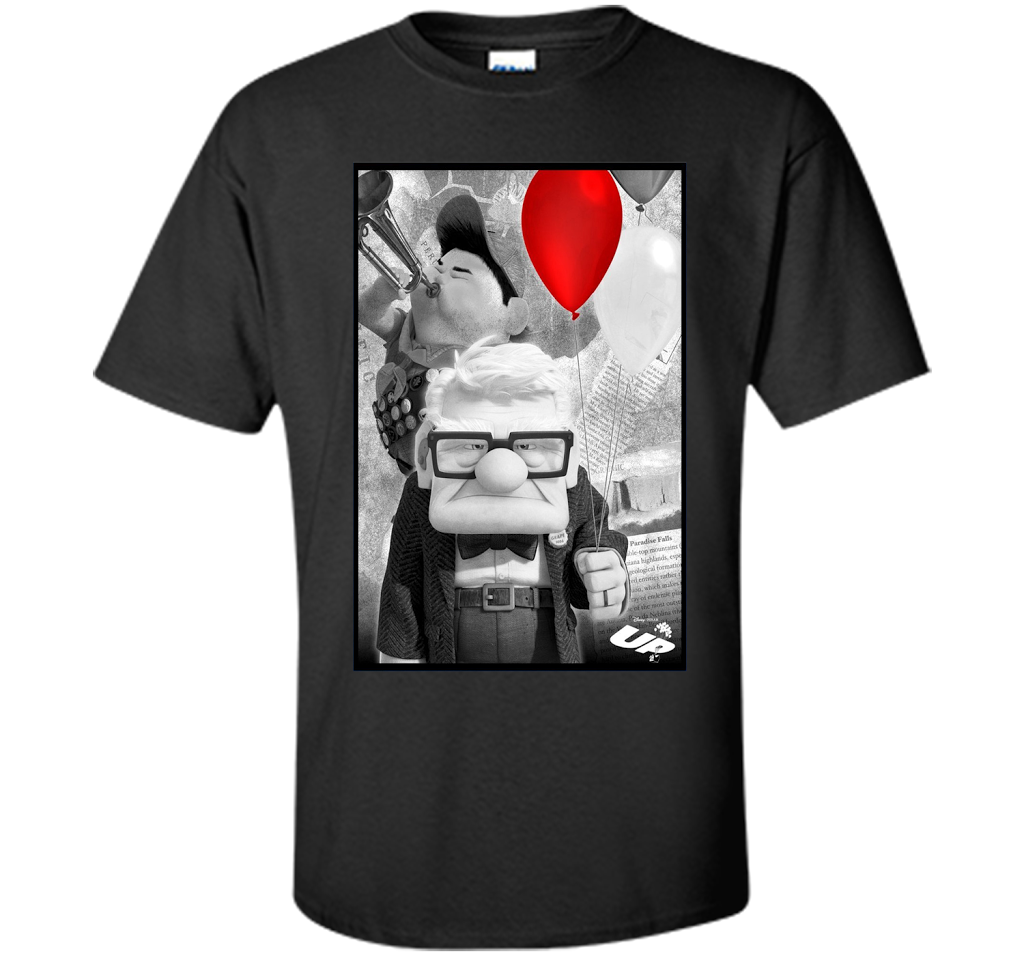 Disney Pixar UP Carl Russell T-shirt Black