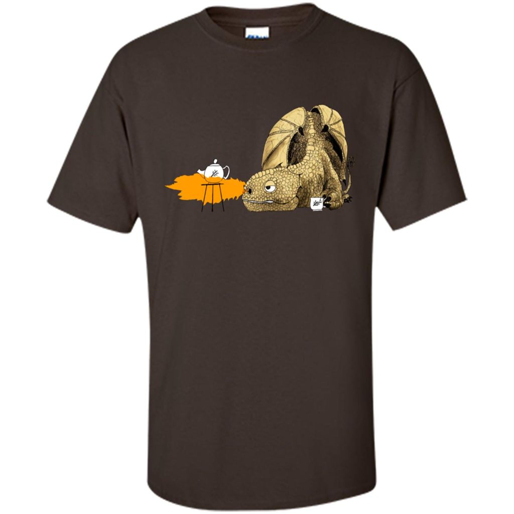 Dragon Making Tea T-Shirt Dark Chocolate