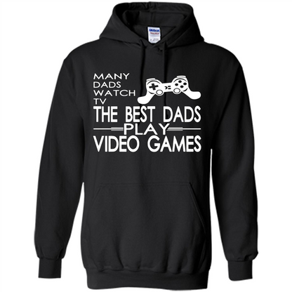 Gamer T-shirt The Best Dads Play Video Games Black