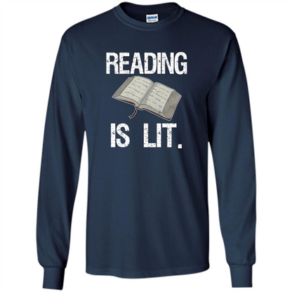 Book Reader T-shirt Reading is Lit T-shirt