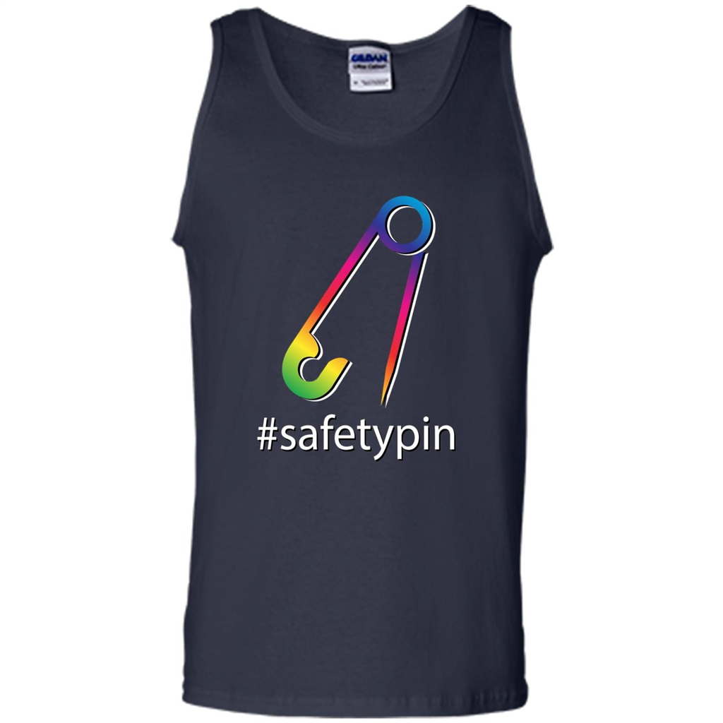 Safety Pin Campaign Against Violence T-Shirt Navy
