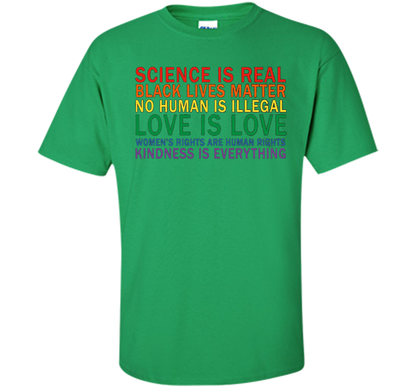 Love Is Kindness T-Shirt Black Lives LGBT Equality Feminist t-shirt Irish Green