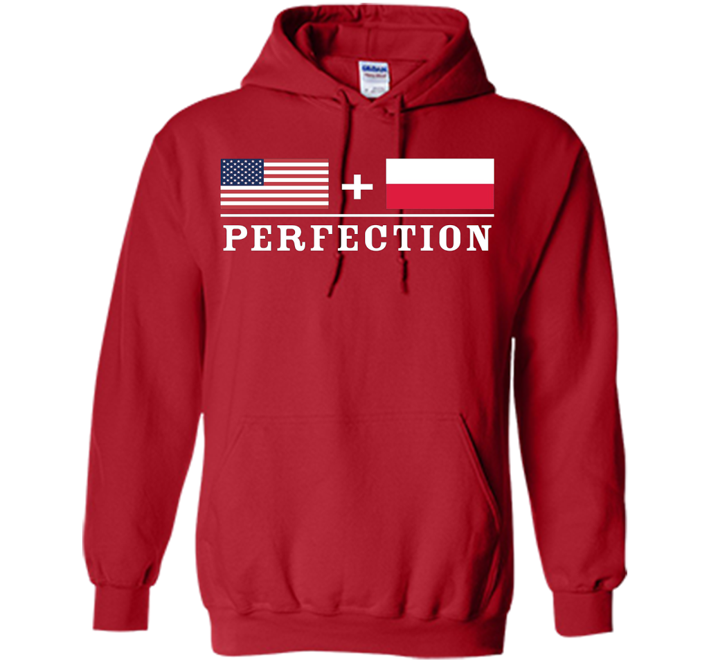 American + Polish = Perfection Flag T-Shirt shirt Red