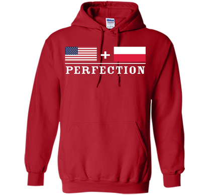 American + Polish = Perfection Flag T-Shirt shirt Red