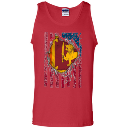 Sri Lanka Flag Proud T-Shirts Red