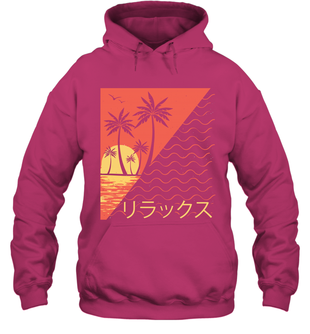 Japan Poster Like Sunset Wave Cool Vibe Shirt Hoodie Hoodie Heliconia