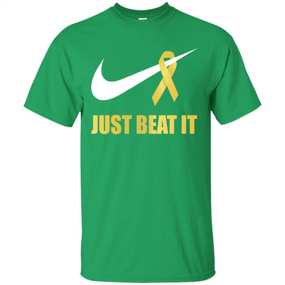 Cancer Awareness T-shirt Just Beat It T-shirt Irish Green