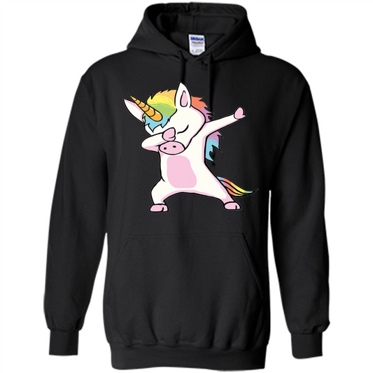 Dab Dance T-shirtUnicorn Cute Dabbing Black
