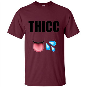 THICC Funny Gym Squat T-shirt